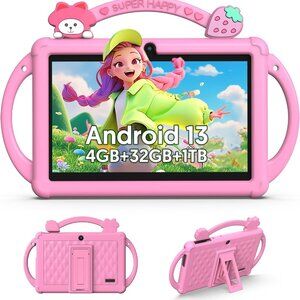 Fitifun Kids Touch7 - 7inch Tablet -Android 13 for Kids Wifi front & rear camera